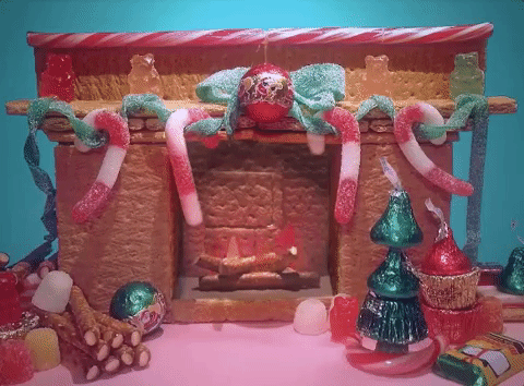 Карамель Новогодняя гиф, Christmas Candy Cane gif.