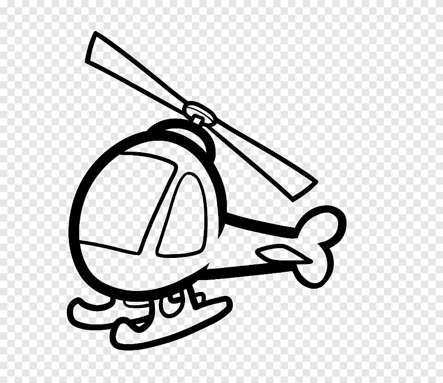 Вертолет для срисовки