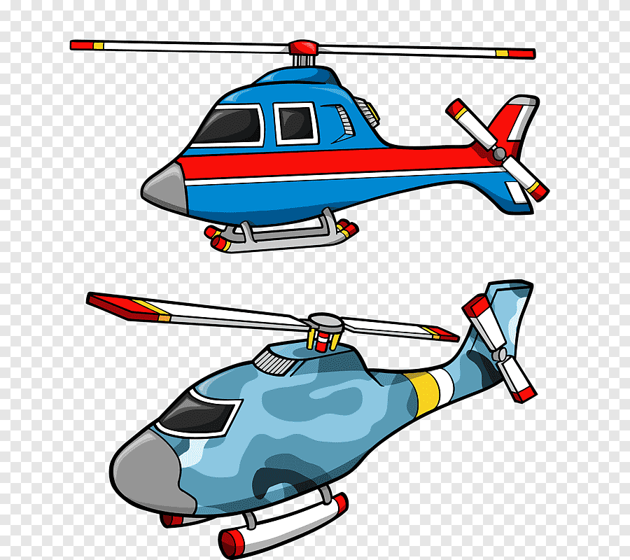 Вертолет мультяшный