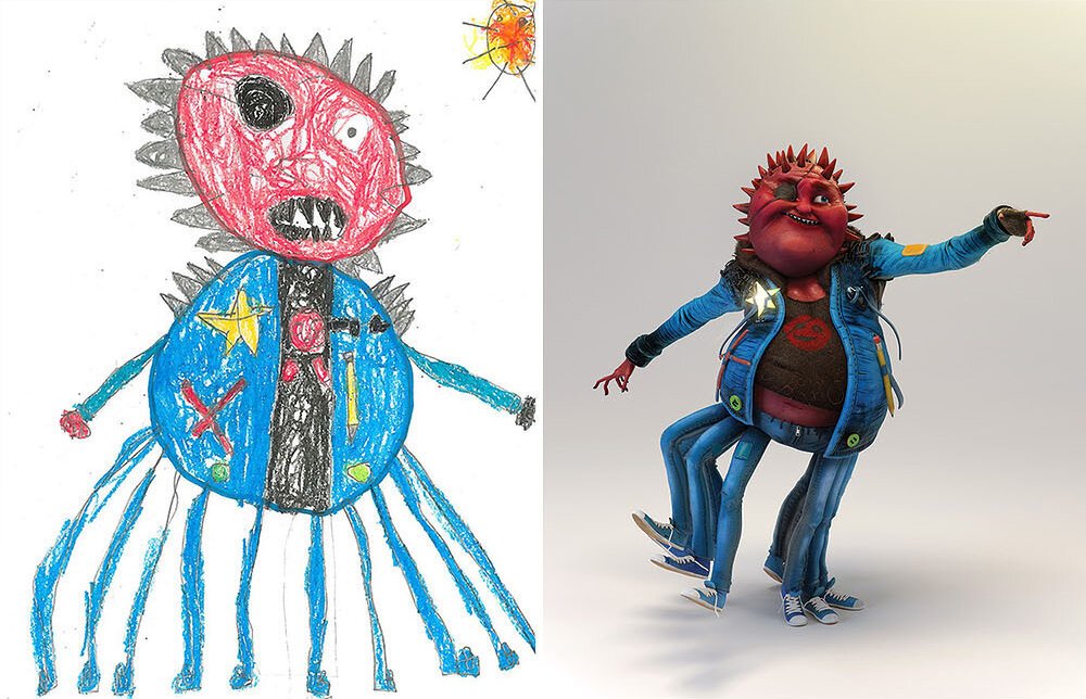 Детские рисунки монстров