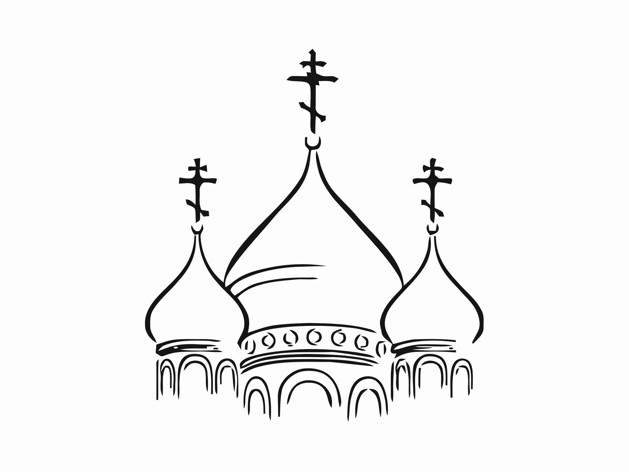Церковь силуэт