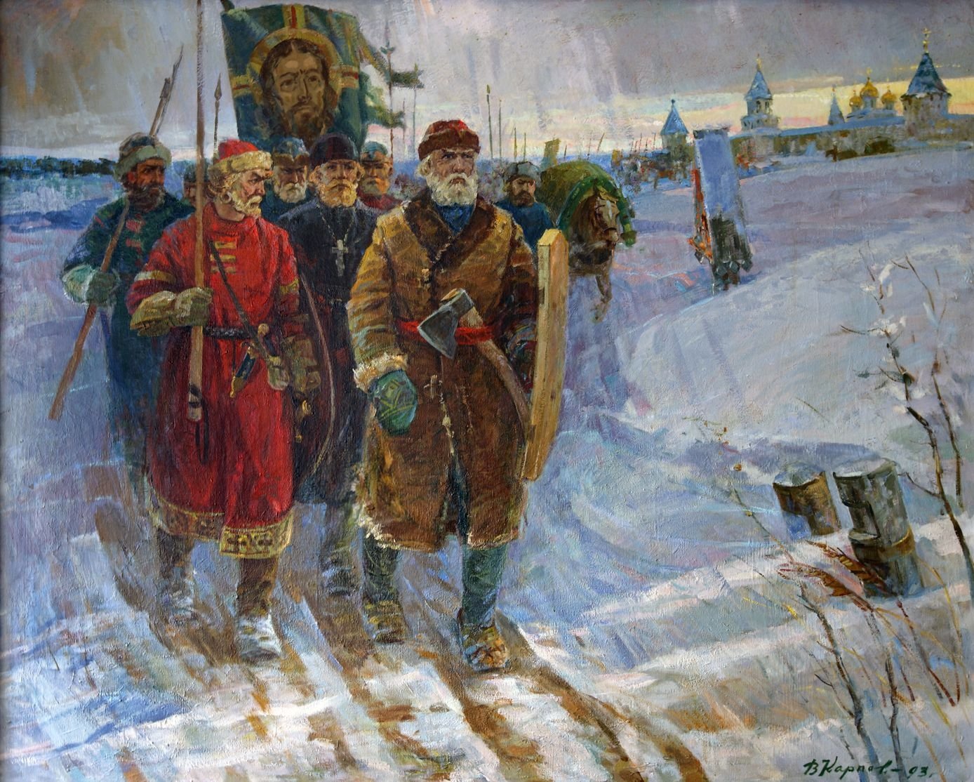 Картина Костромское ополчение 1612