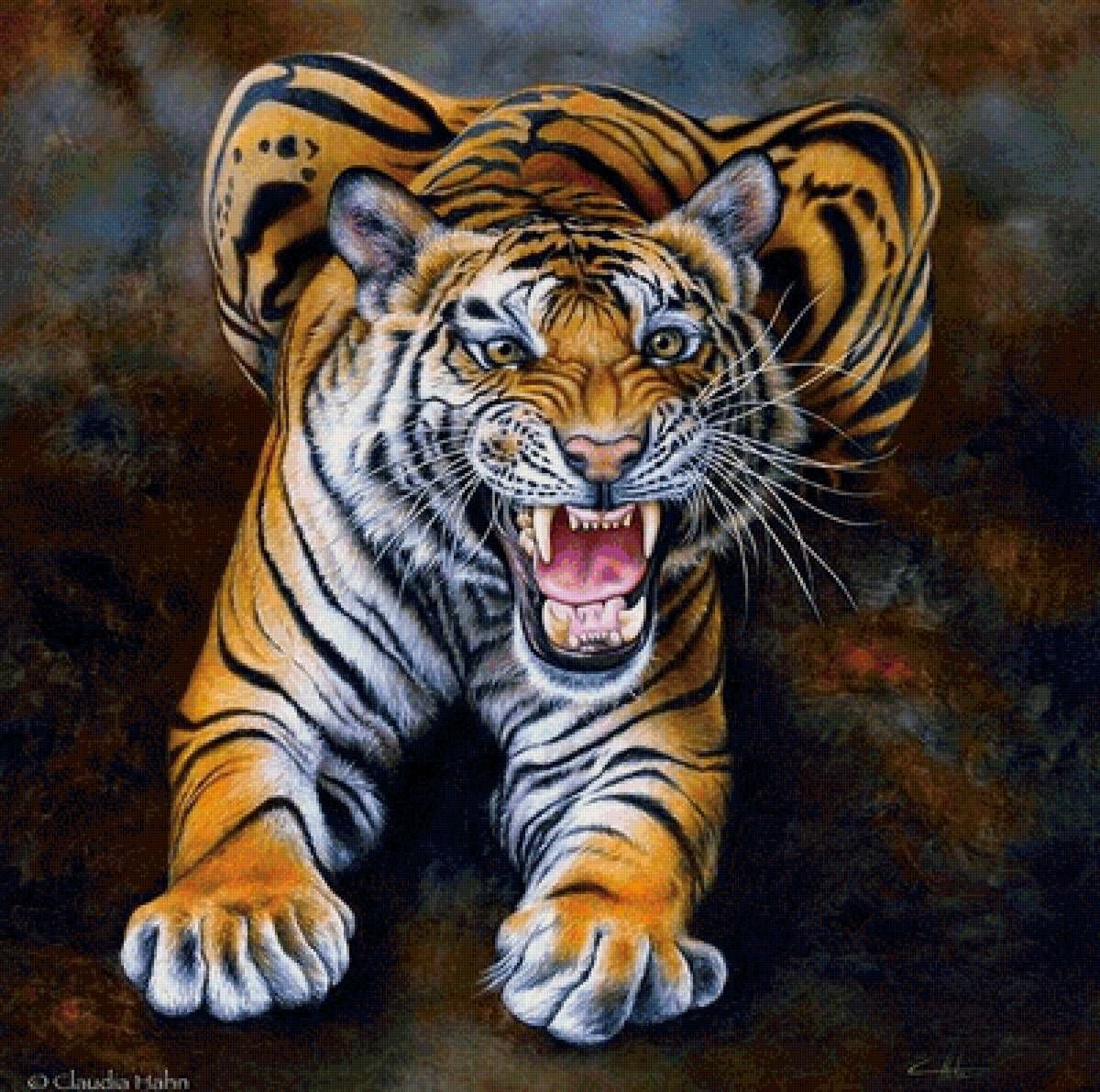 Красивые картины с тиграми