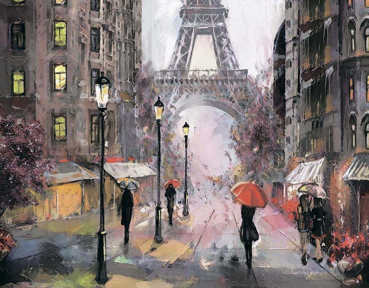Картины улицы Парижа Ричарда Макнейла