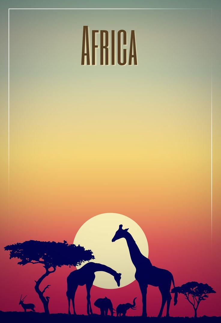 Постер о стране Африки