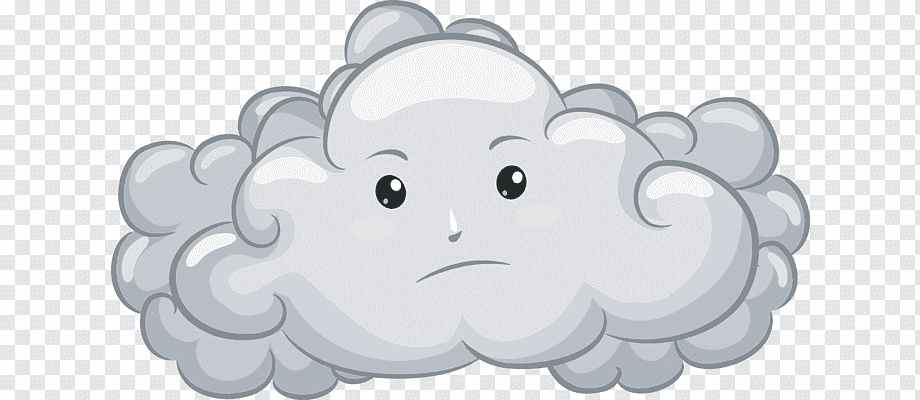 Картинка злая туча для детей