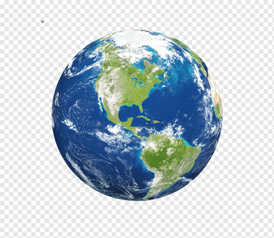 Земной шар на прозрачном фоне