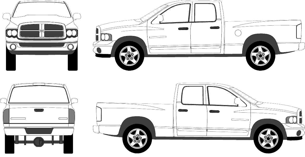 Dodge Ram 2010 чертежи