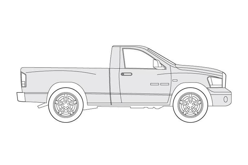 Dodge Ram 1500 чертеж