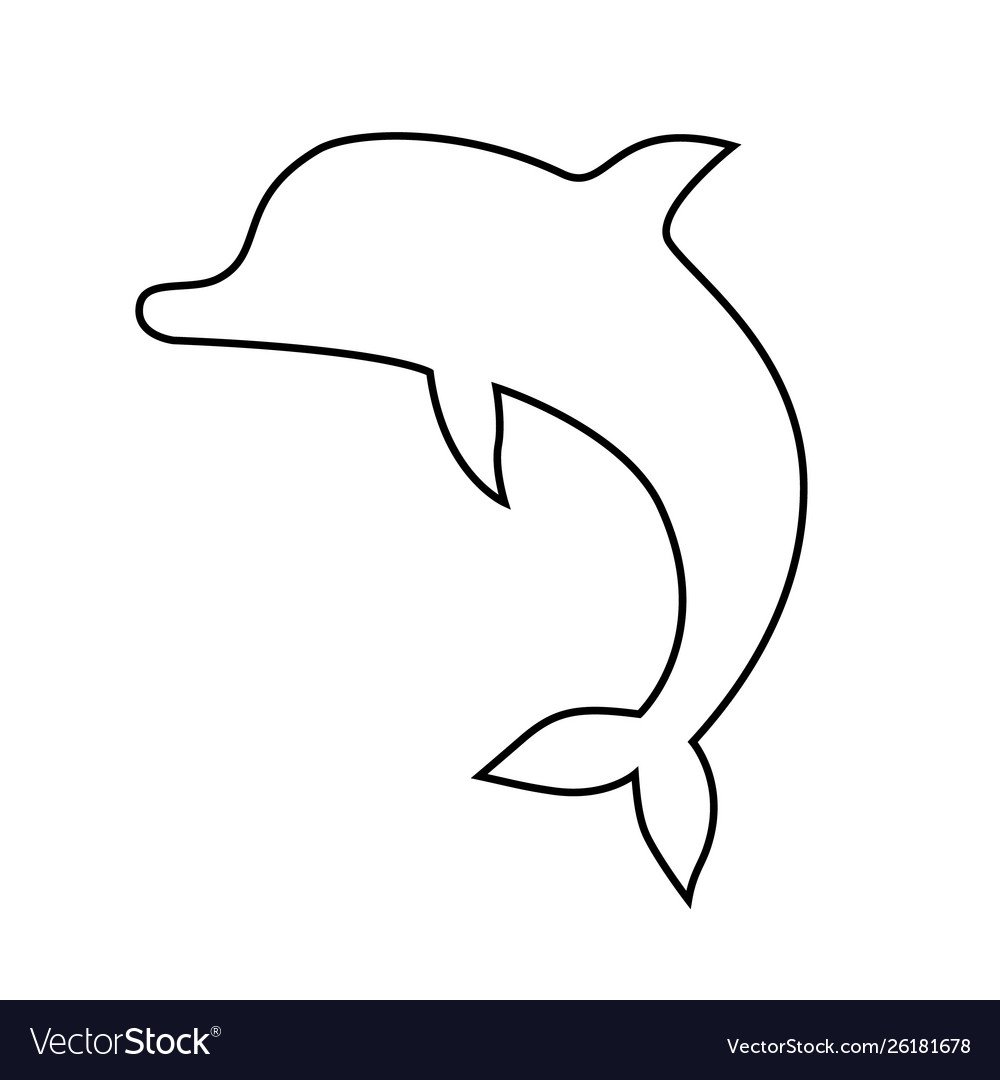 Белобокий Дельфин раскраска