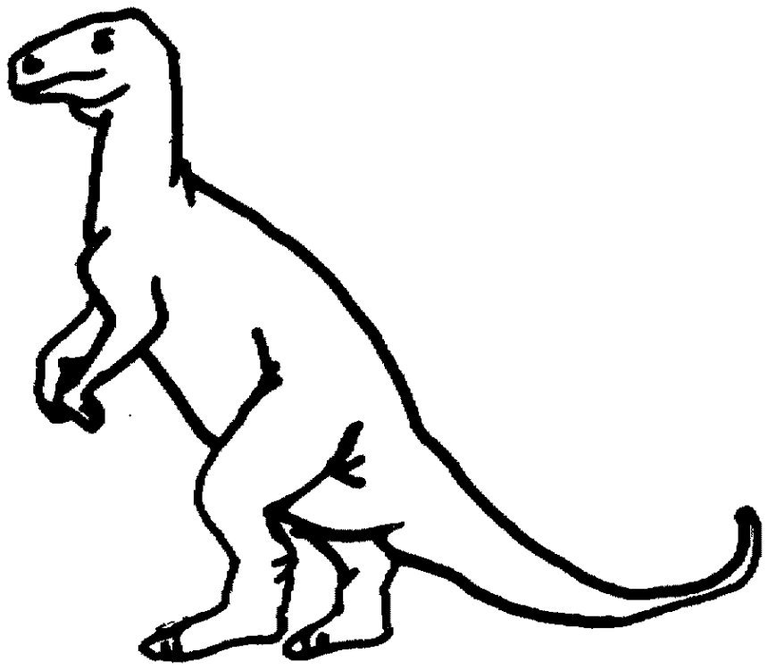 Динозаврик контур