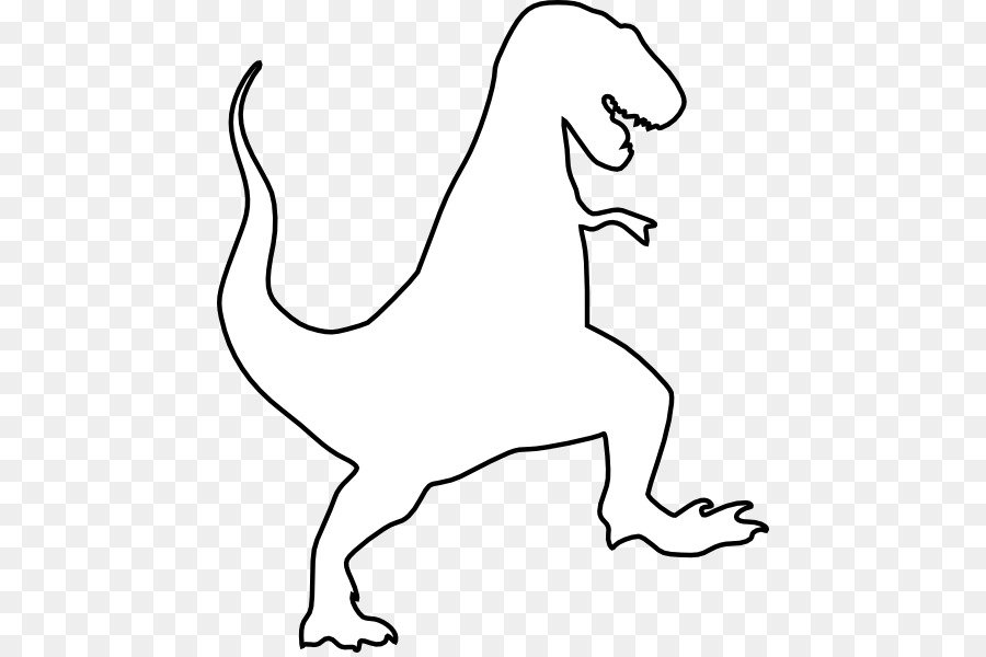 Динозавр контур