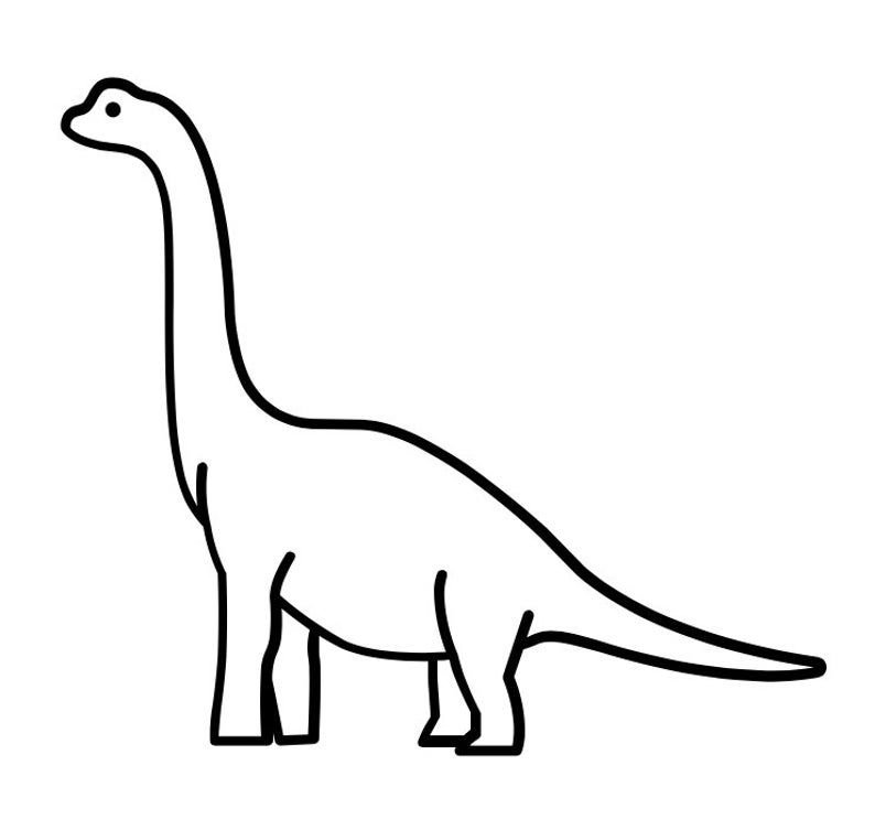 Брахиозавр контур