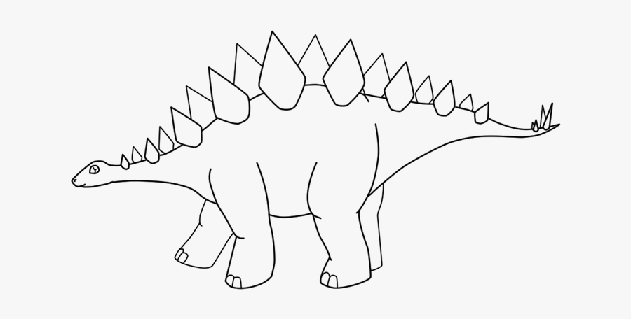 Стегозавр контур