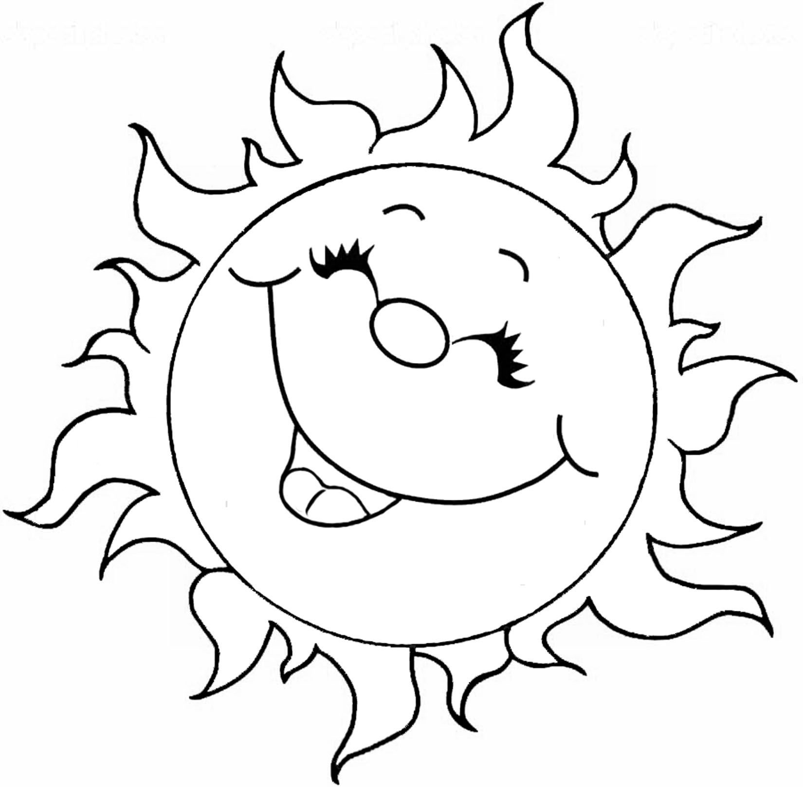 Символ солнца контур