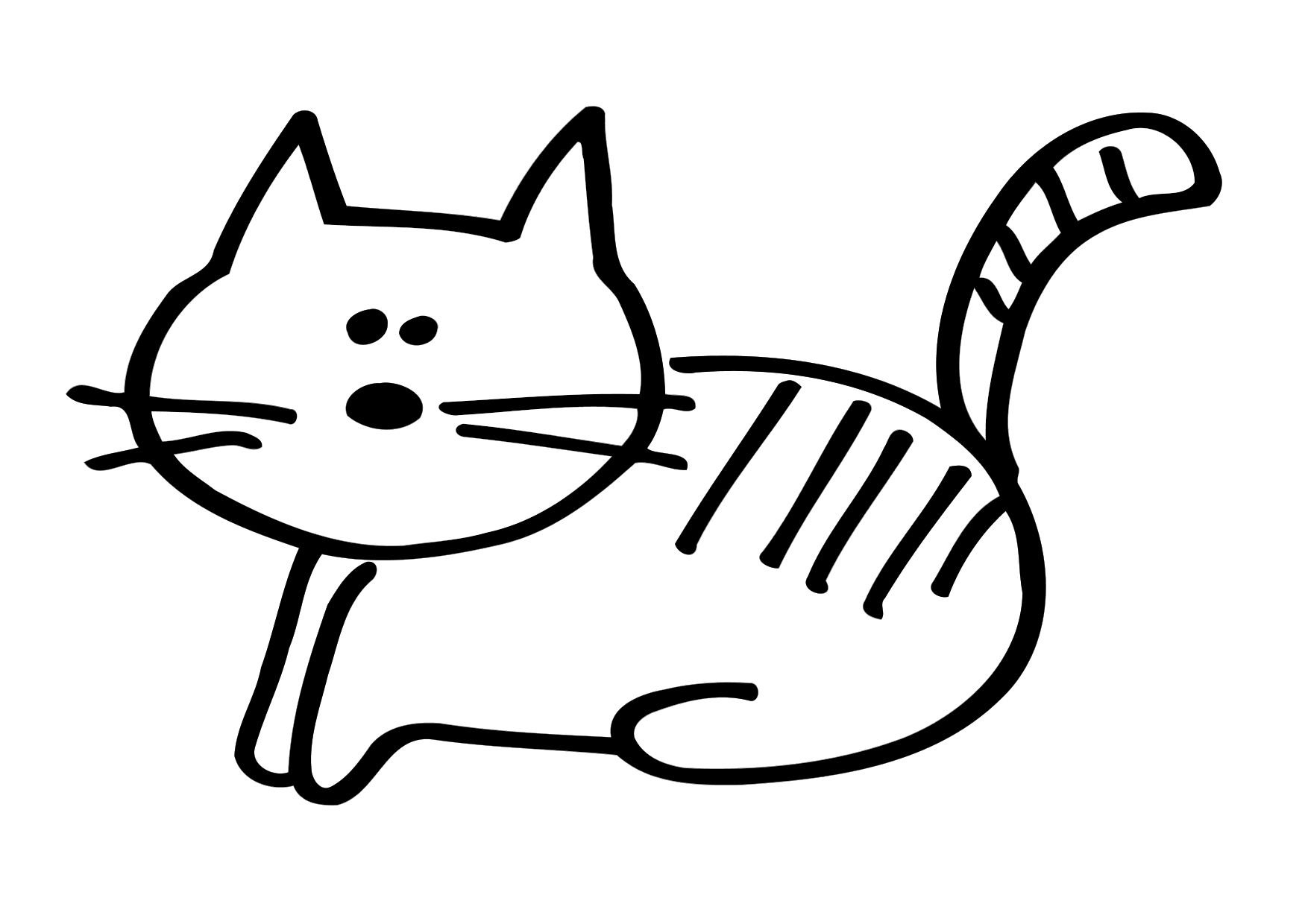 Котик рисунок