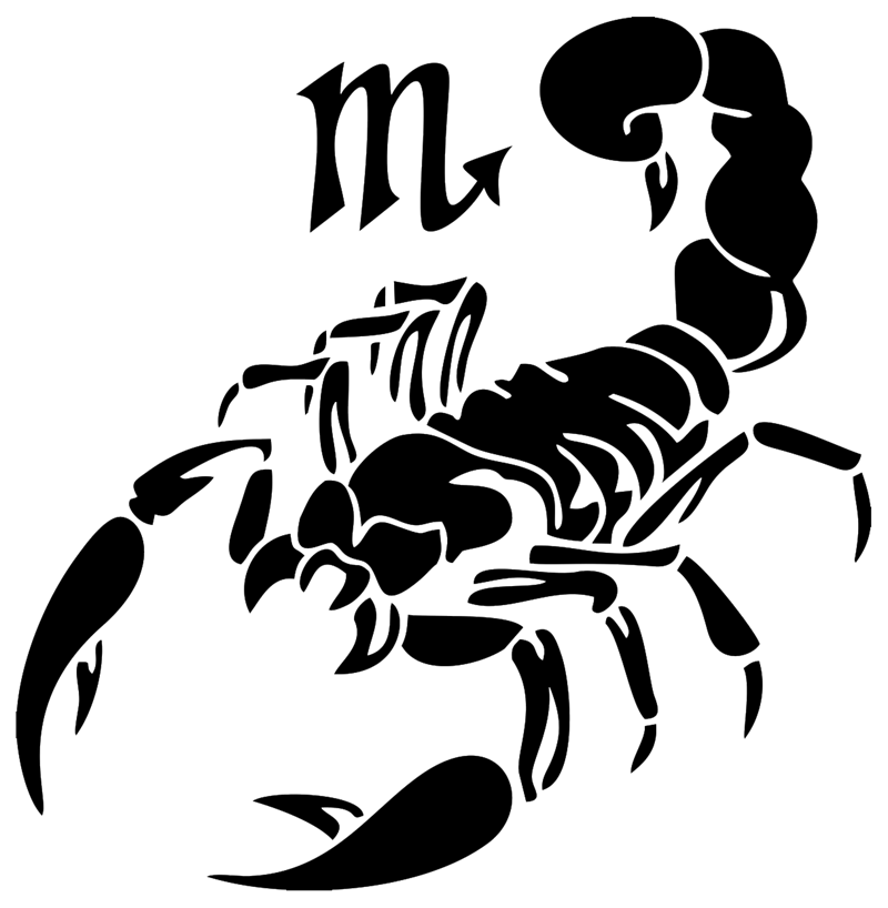 Скорпион знак зодиака контур