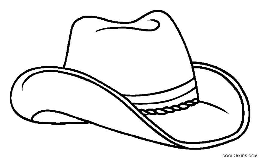 Контурное изображение шляпы