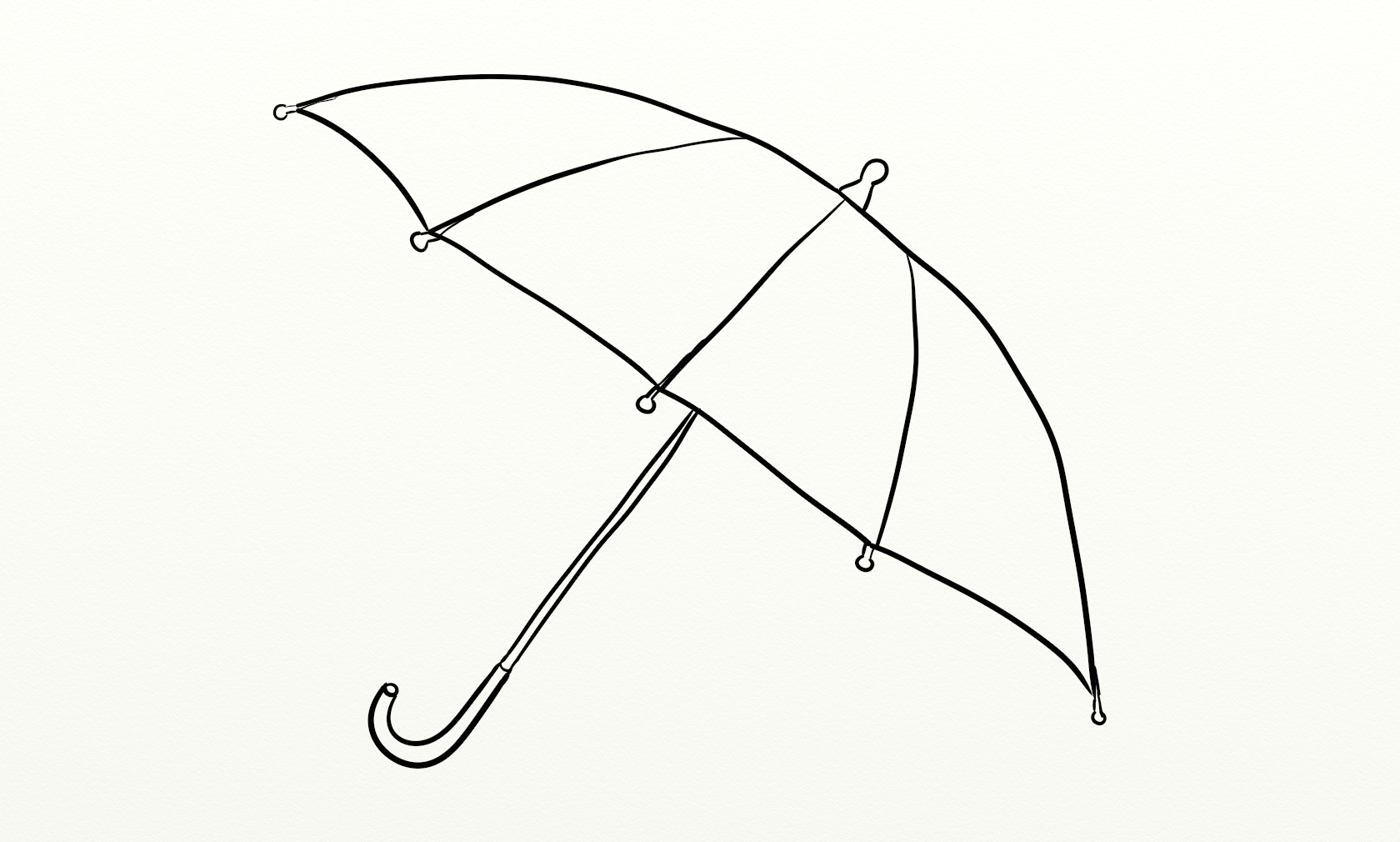 Рисование зонтик
