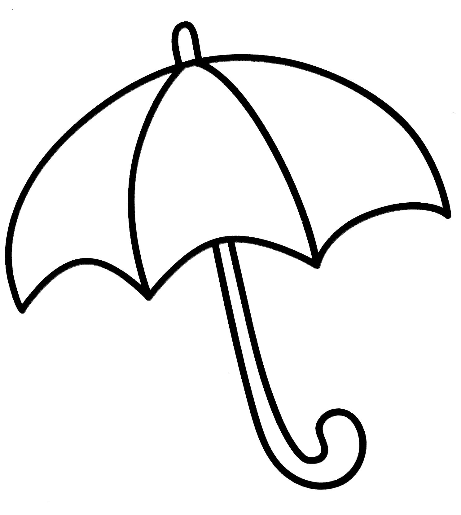 Зонтик раскраска