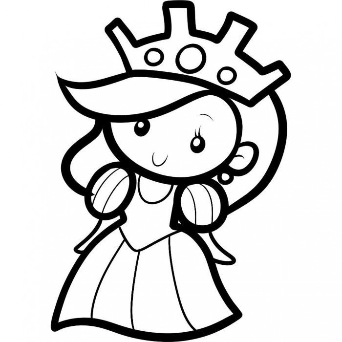 Рисунки для рисования для девочек принцессы