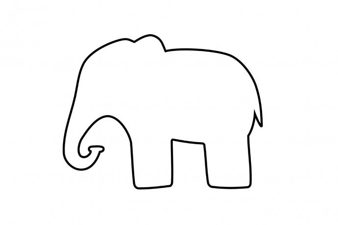 Очертания слона
