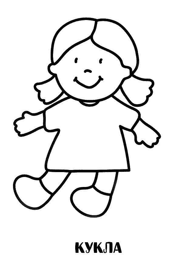 Рисование для детей кукла