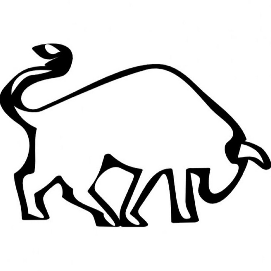 Изображение быка стилизованное