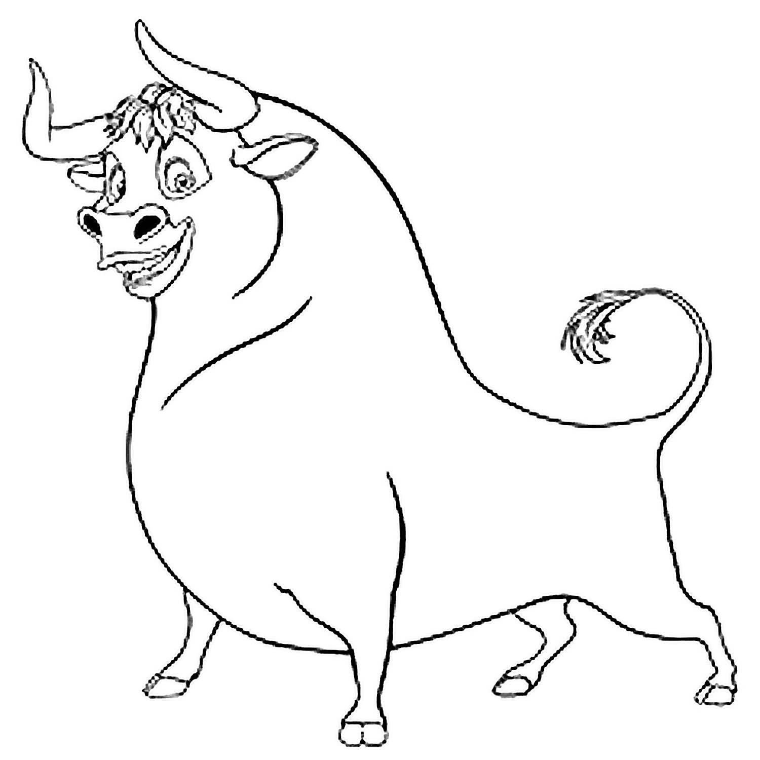 Фердинанд бык зарисовки
