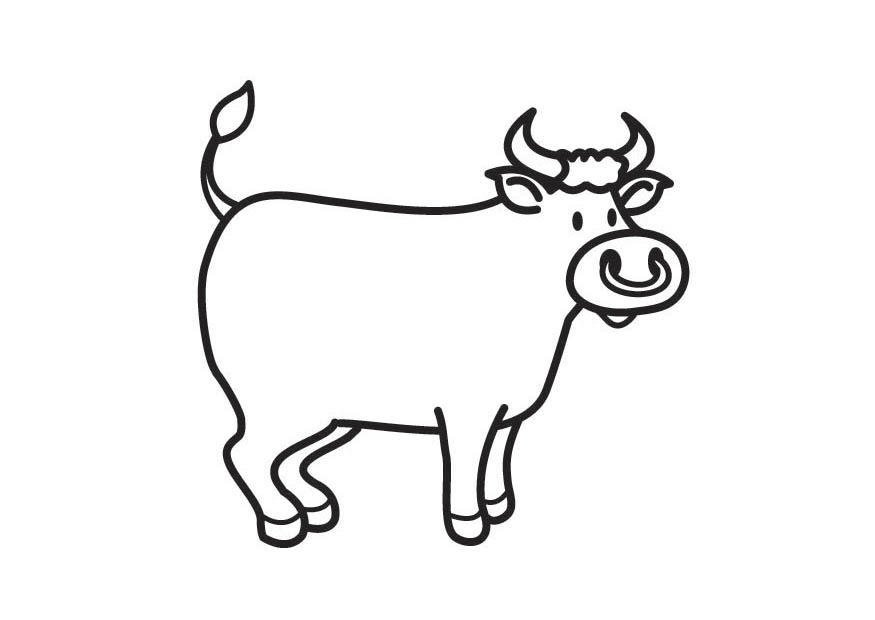 Контурное изображение быка