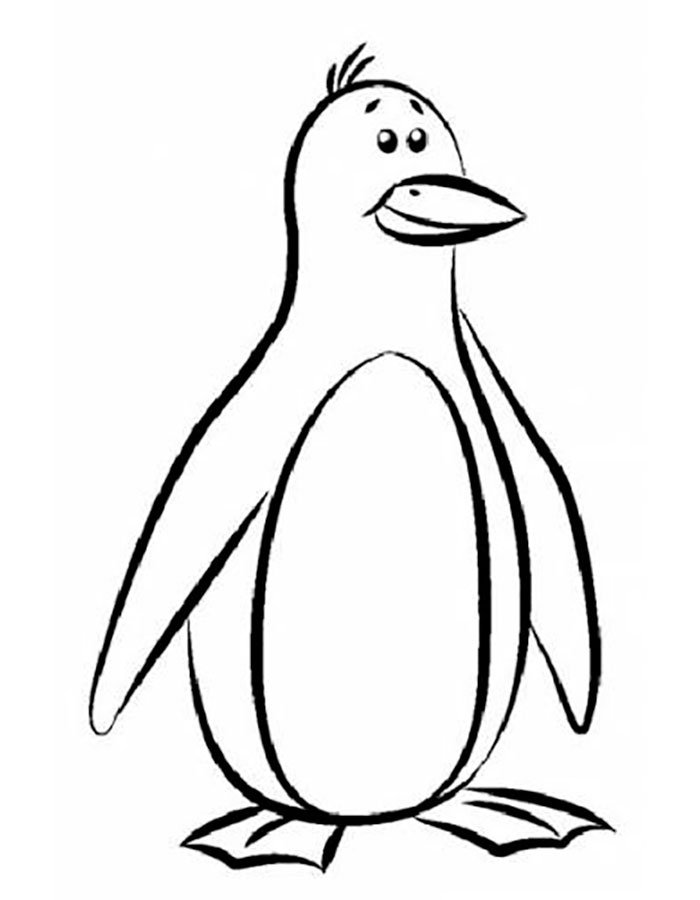 Королевский Пингвин раскраска
