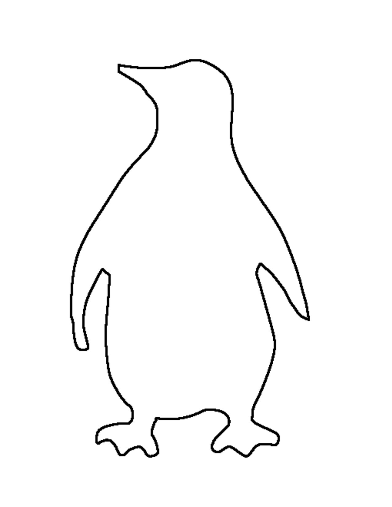 Пингвин Адели раскраска
