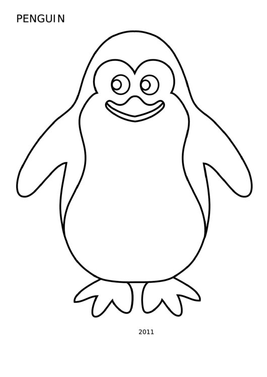 Пингвин картинка раскраска