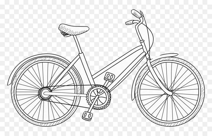 Велосипед схематично рисунок