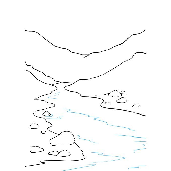 Рисование реки