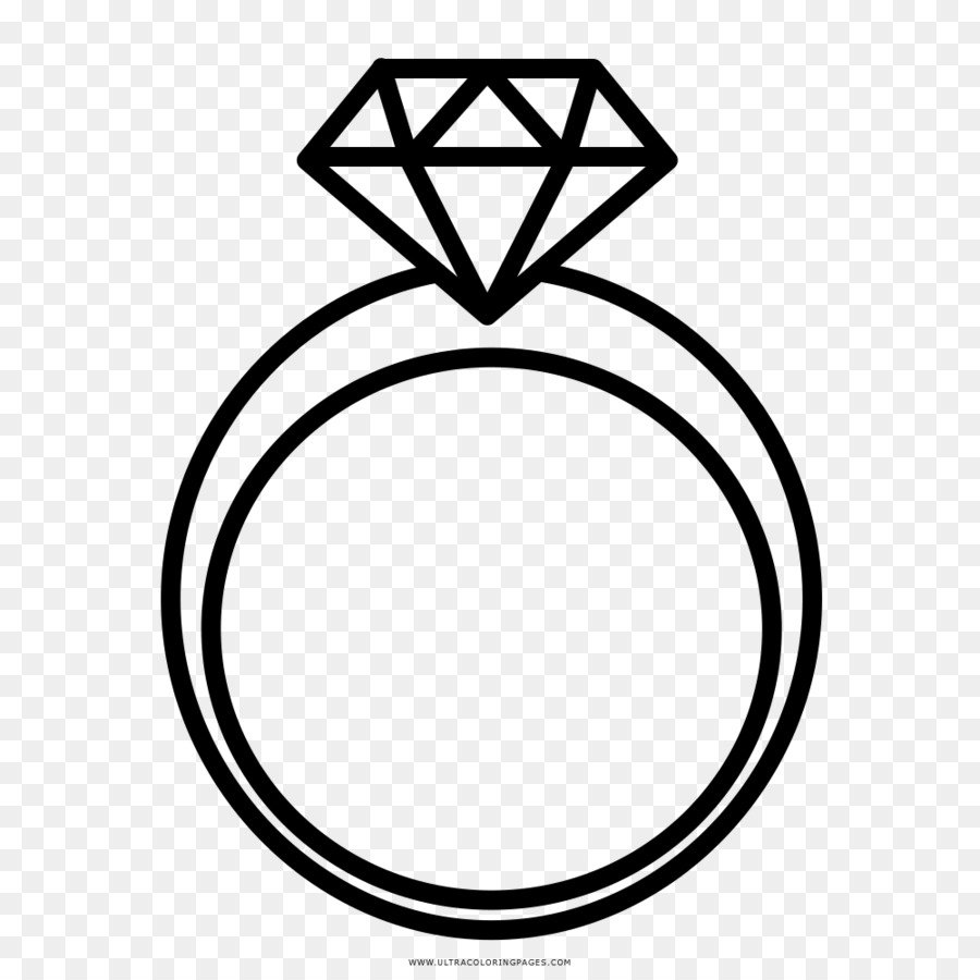 Трафарет кольцо с бриллиантом