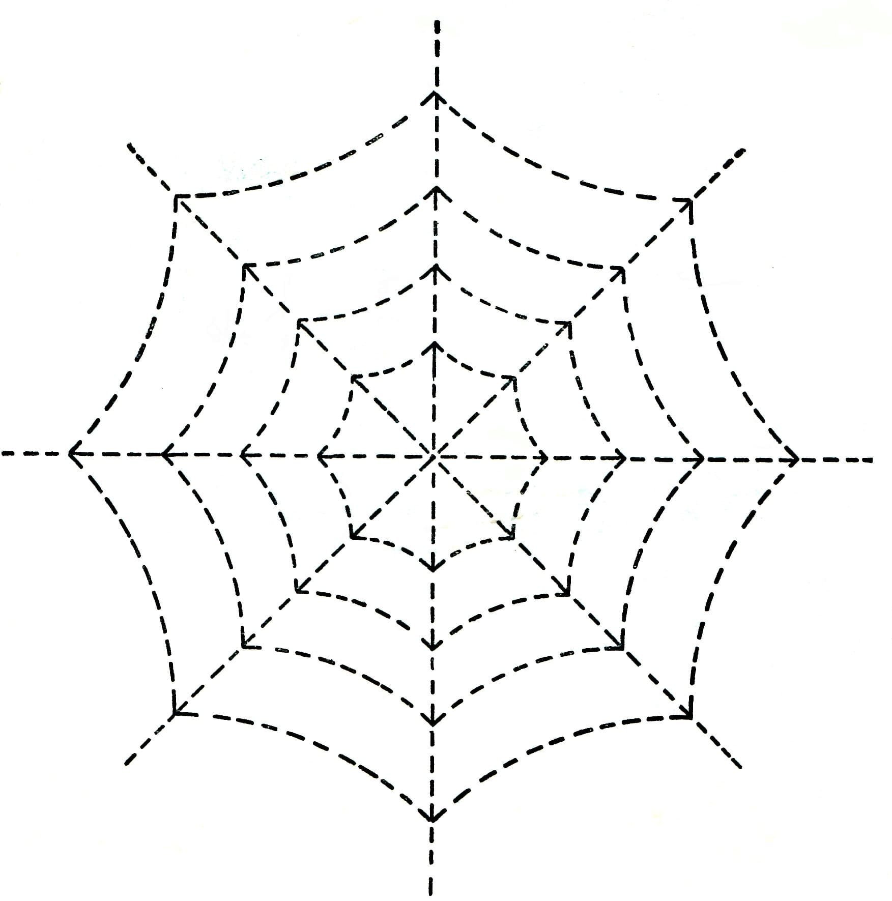 Рисование паутинки