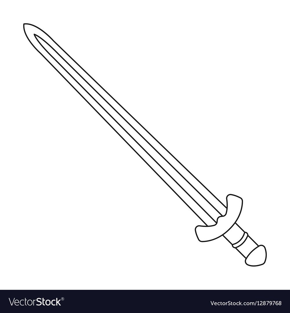 Викинг с мечом эскиз