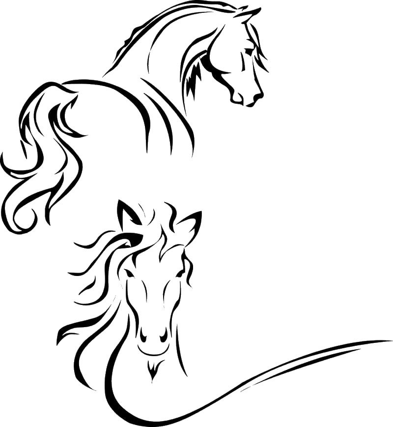 Лошадь векторное изображение