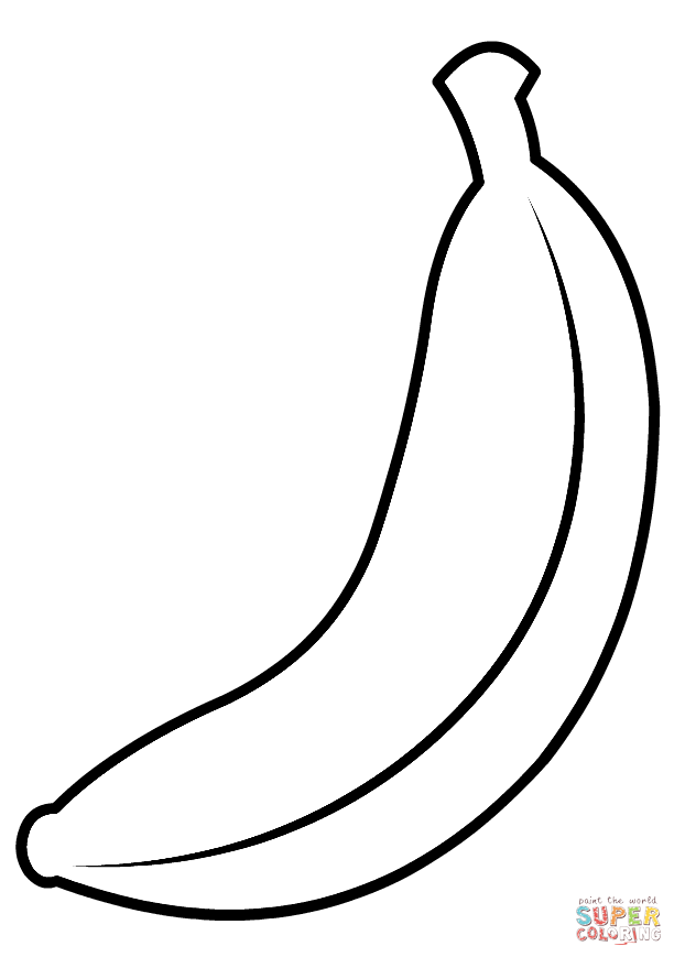 Контурное изображение банана