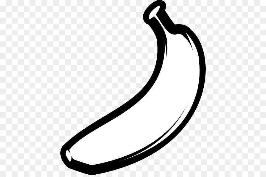 Банан раскраска