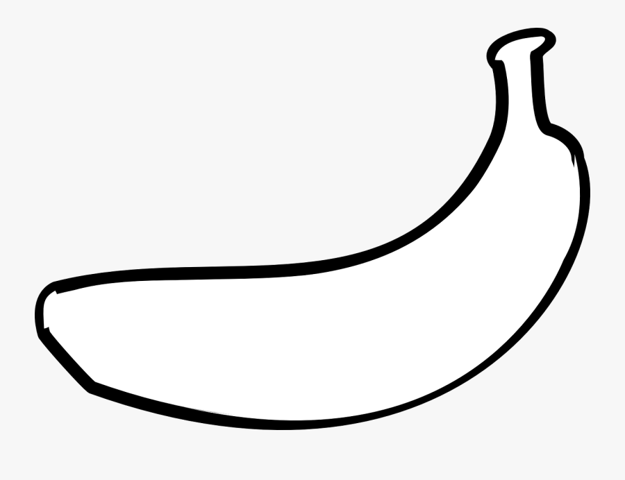 Банан черный контур