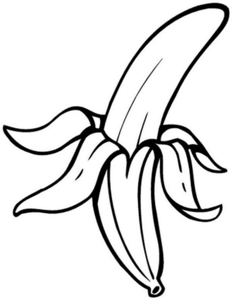 Трафарет банана для вырезания