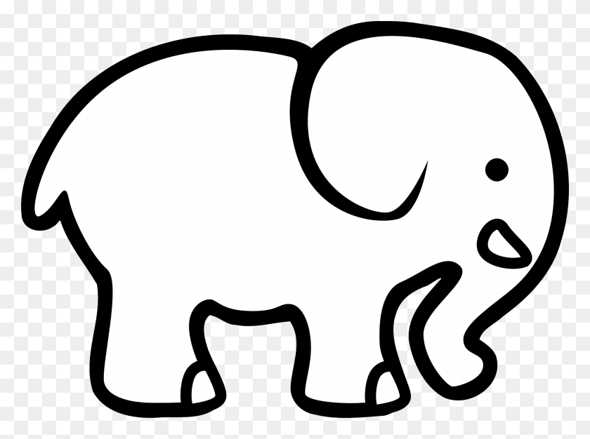 Трафарет слоника