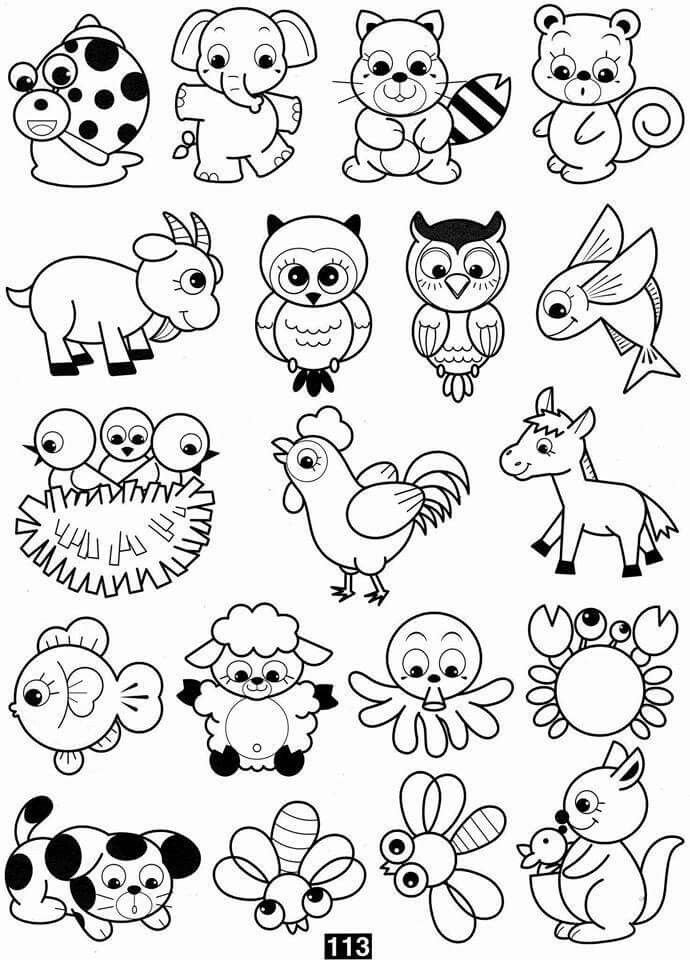 Раскраски для детей животные