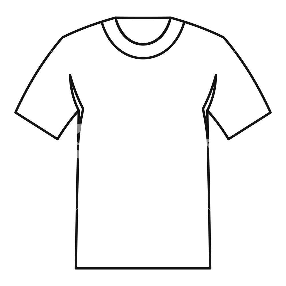 Шаблон футболки для печати