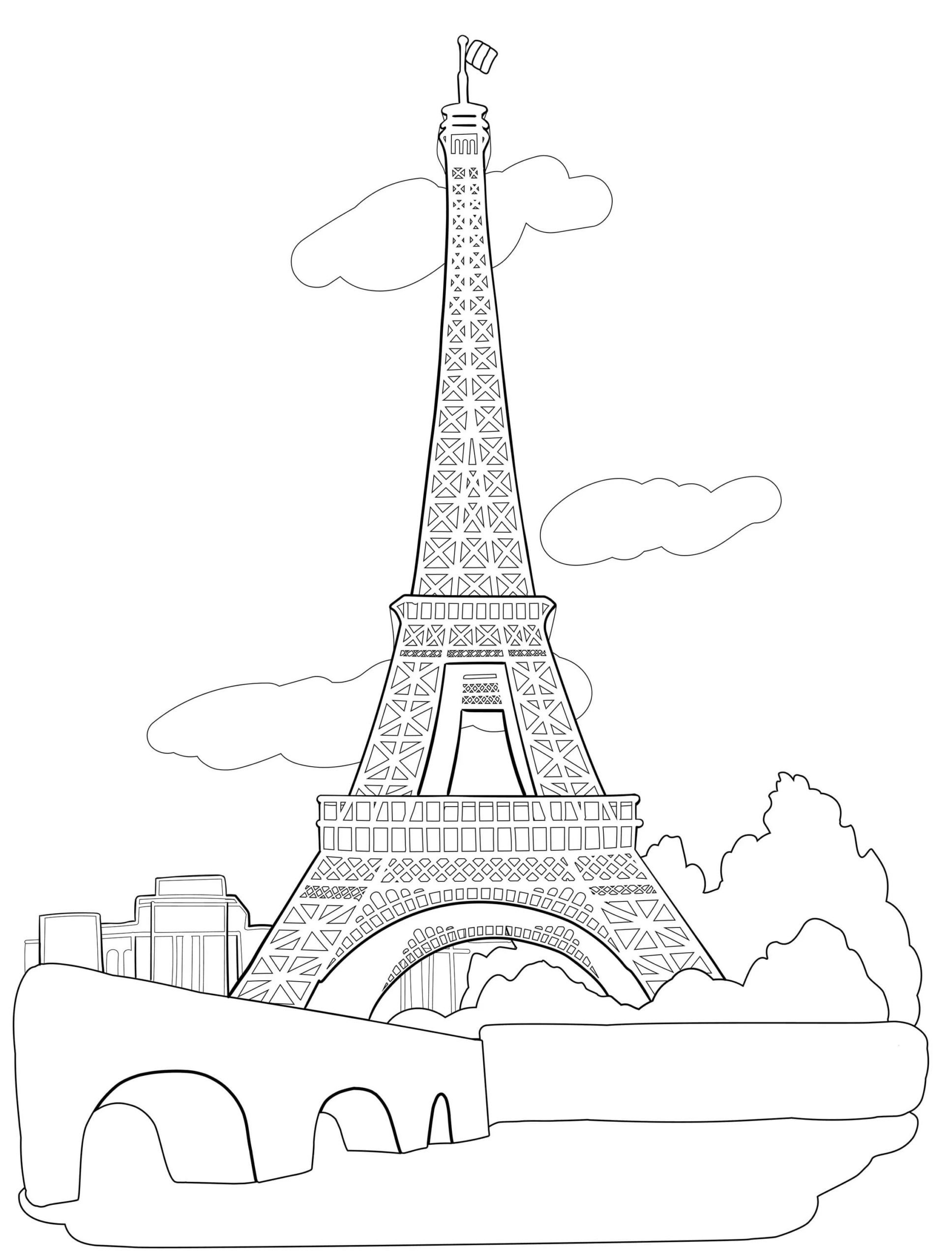 Эйфелева башня в Париже вектор