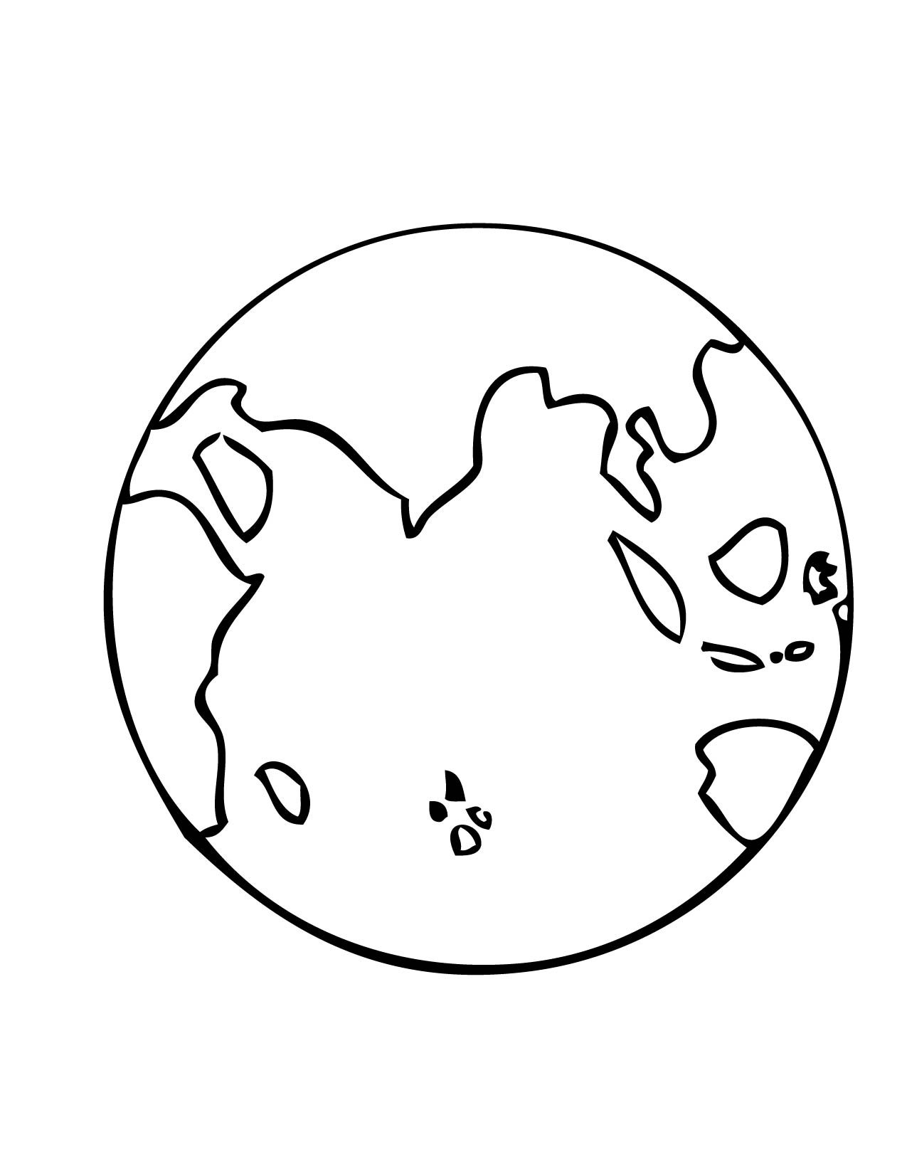 Земной шар контур