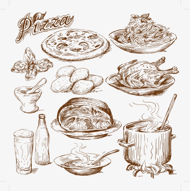 Векторное изображение блюда