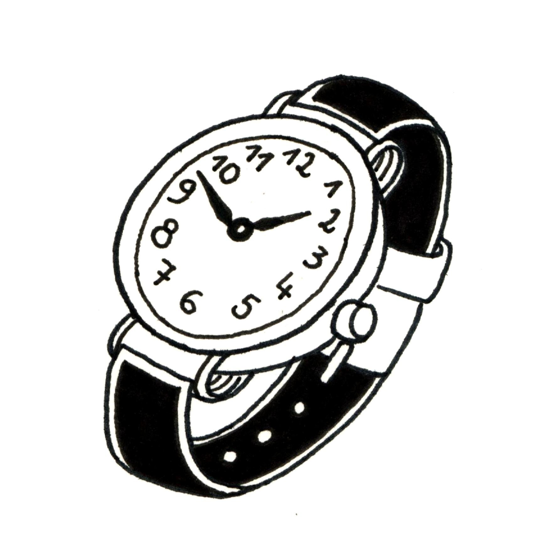 Часы векторное изображение